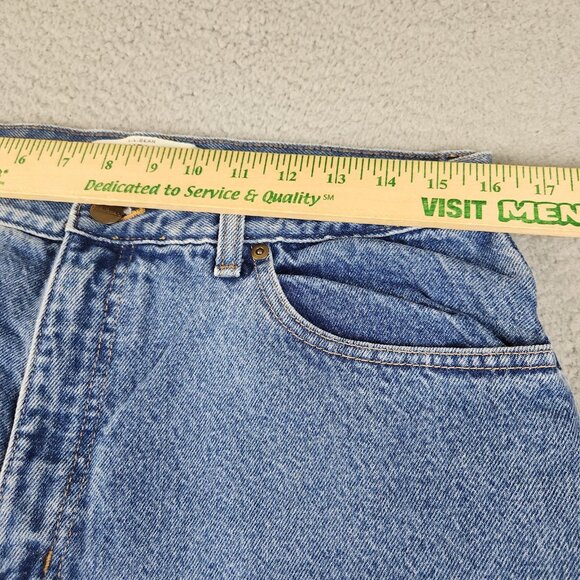 LL Bean Double L Relaxed Fit Women's 16R Jeans Blue Denim Warm Fleece Lined - Picture 4 of 11